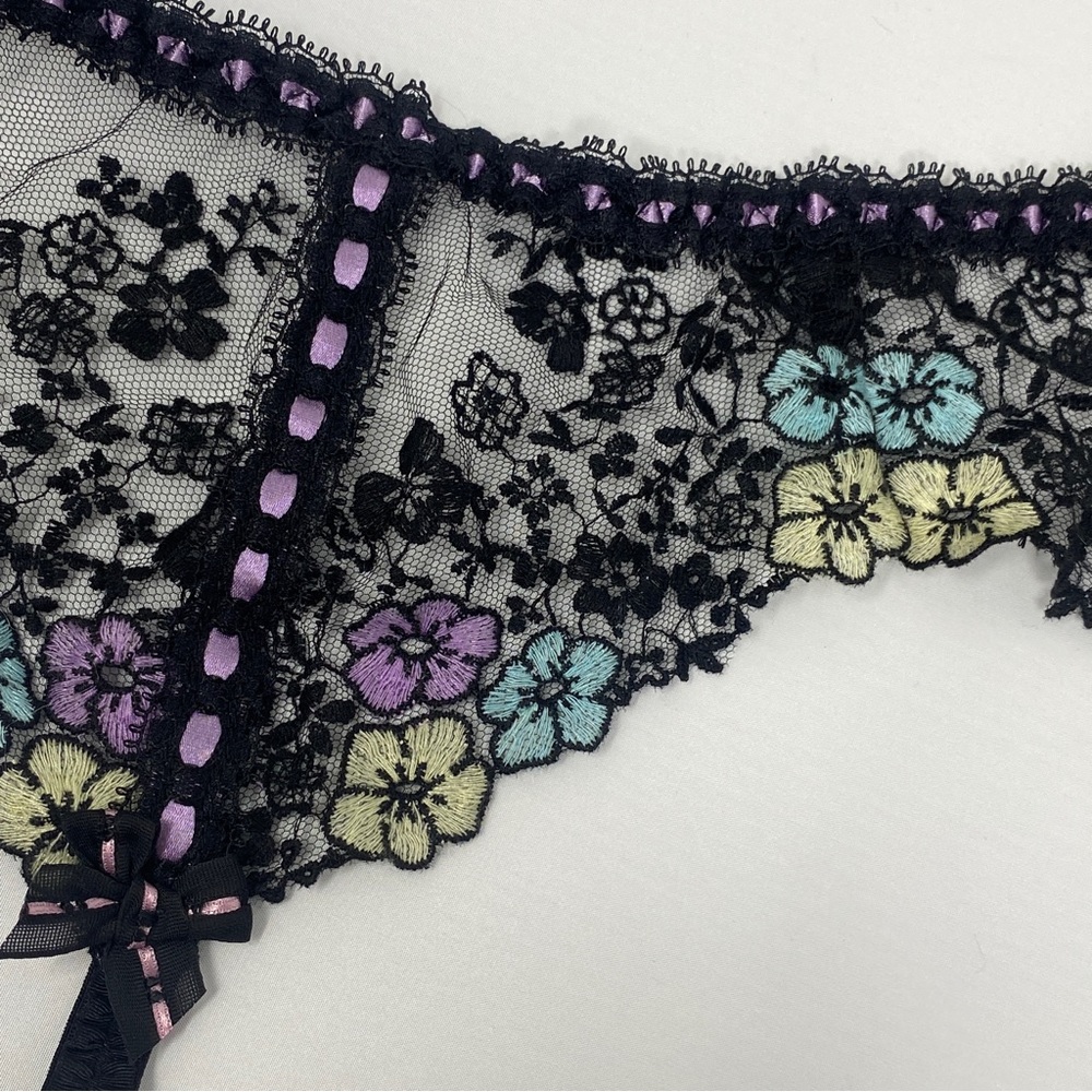 Agent Provocateur Petunia Black Multi Suspender NWT $290 - Picture 9 of 13
